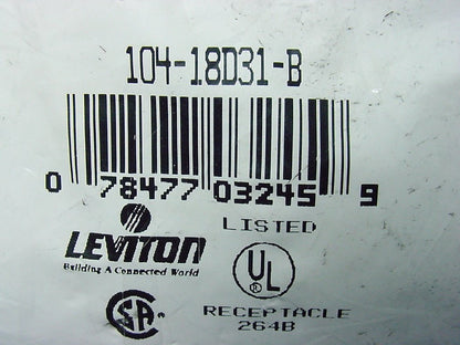 Leviton Blue 18 Series Detachable Female Cam Plug Set Screw 235A 600V 18D31-B