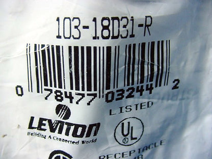 Leviton Red 18 Series Detachable Female Cam Plug Set Screw 235A 600V 18D31-R