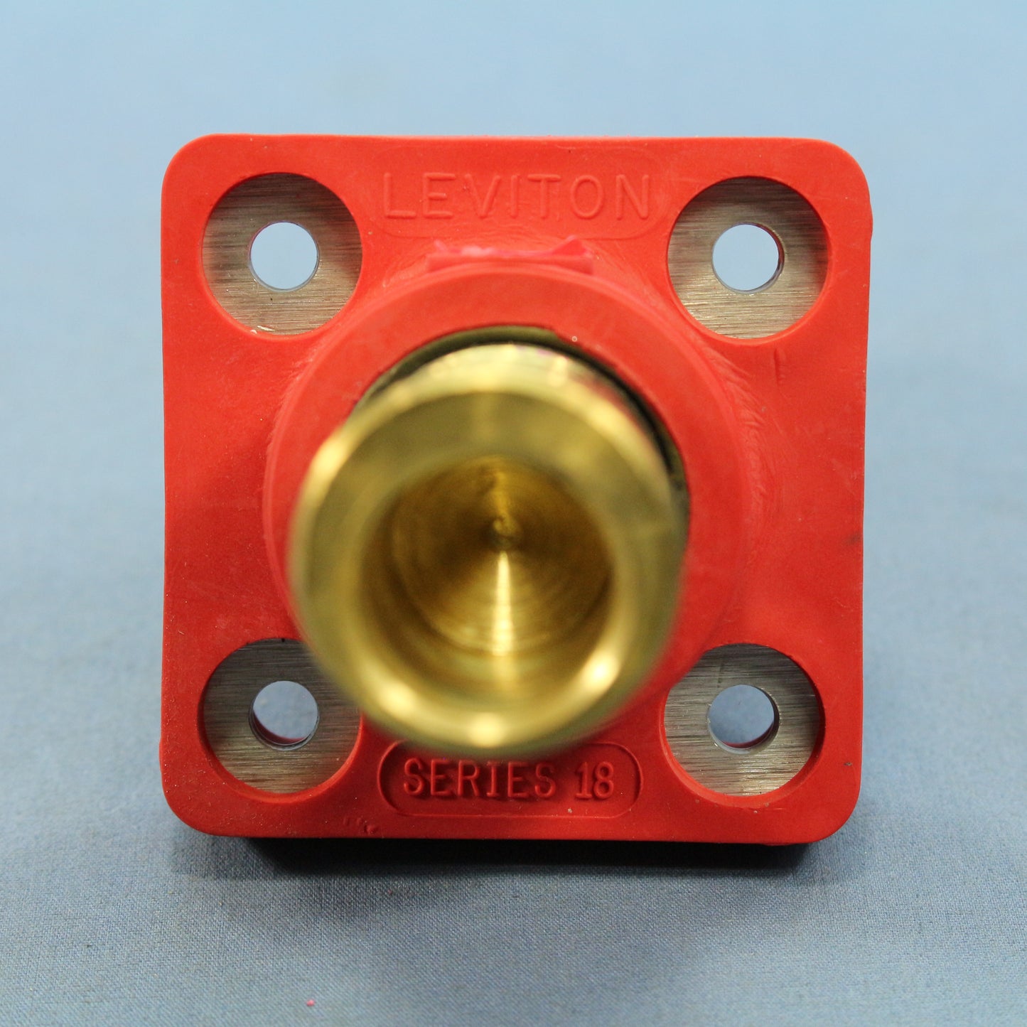 Leviton Red ECT 18 Series Cam Male Panel Receptacle Ball Nose 400A 18R23-R