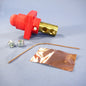 Leviton Red ECT 18 Series Cam Female Panel Receptacle Ball Nose 400A 18R24-R