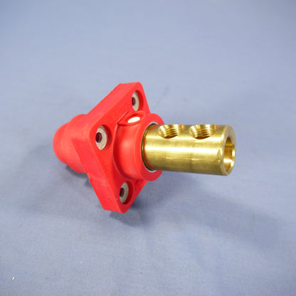 Leviton Red ECT 18 Series Cam Female Panel Receptacle Ball Nose 400A 18R24-R