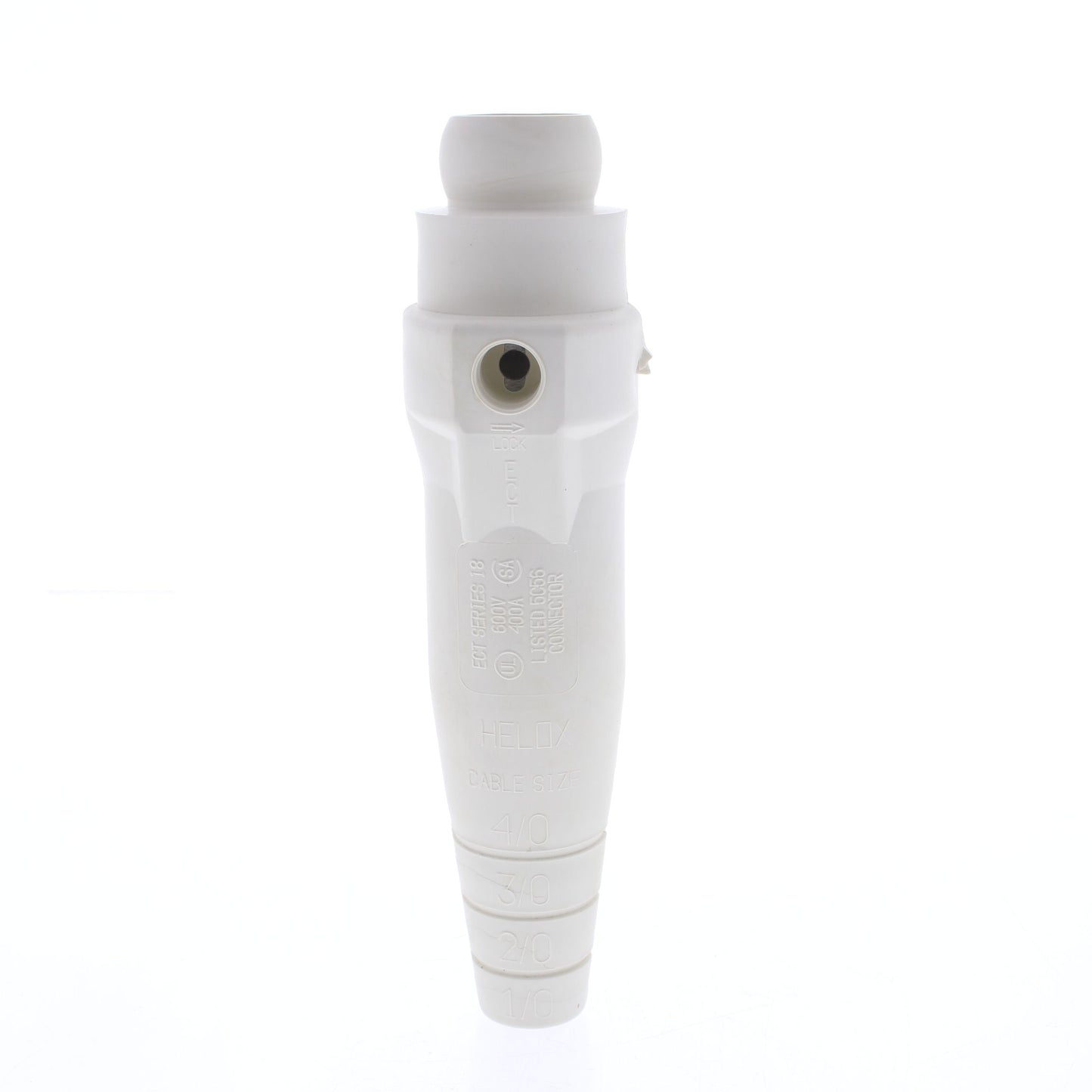 White Leviton 18 Series Female Cam-Type Connector Insulating Sleeve 18SDF-14W