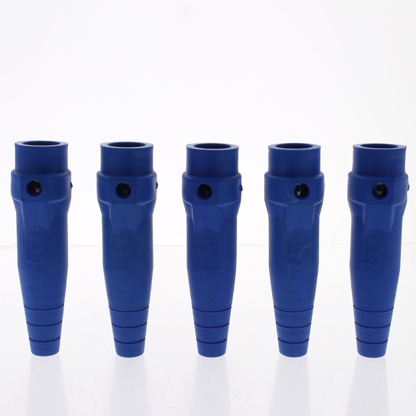5 Leviton Blue 18 Series Male Cam Plug Connector Insulating Sleeves 18SDM-14B