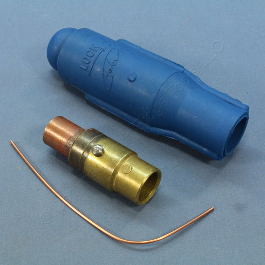 Leviton 18V28-B Blue ECT 18 Series Female Vulcanized Cam-Type Plug 400A 600V
