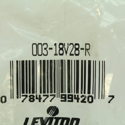 Leviton Red ECT 18 Series Female Vulcanized Cam-Type Plug 400A 600V 18V28-R