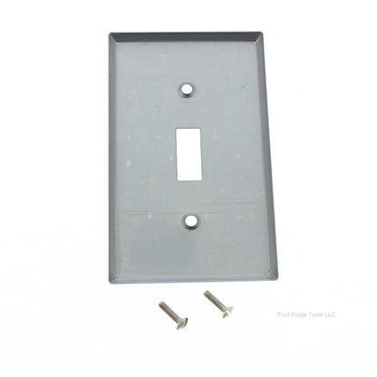 Leviton 1901 Chrome 1-Gang Toggle Chrome Plated Steel Wallplate Covers 20pcs