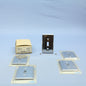 Leviton 1901 Chrome 1-Gang Toggle Chrome Plated Steel Standard Wallplates 5pcs