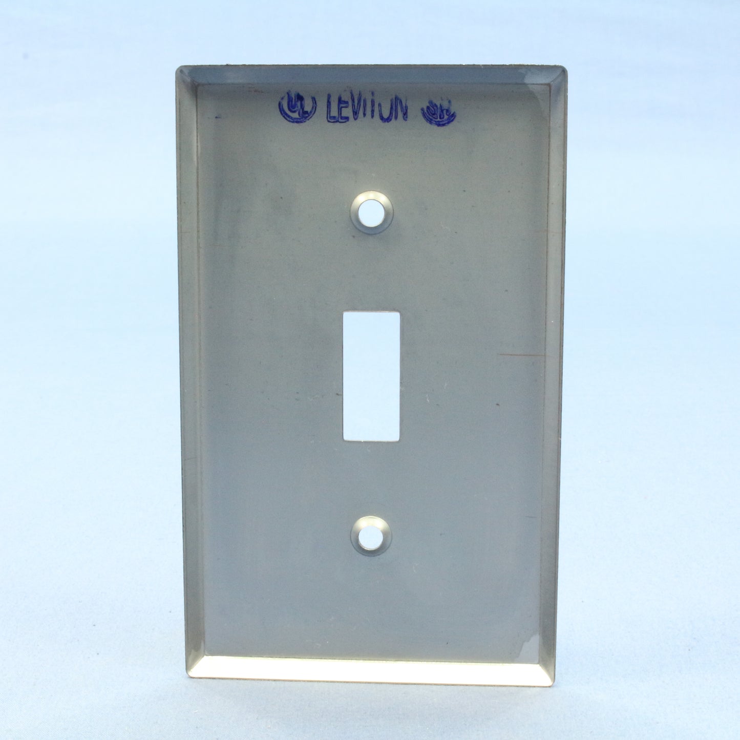 Leviton 1901 Chrome 1-Gang Toggle Chrome Plated Steel Standard Wallplates 5pcs