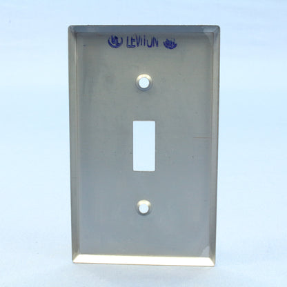 Leviton 1901 Chrome 1-Gang Toggle Chrome Plated Steel Standard Wallplates 5pcs