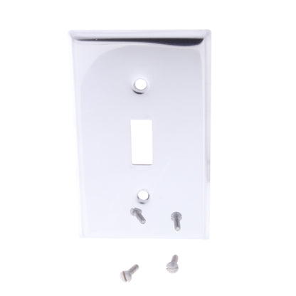 Leviton 1901 1-Gang Chrome-Plated Toggle Switch Wall Plate Cover Switchplate