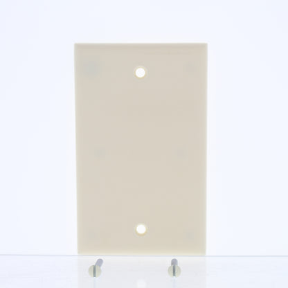 Leviton 1910 Almond Unbreakable Nylon Single Gang Standard Blank Wallplate Cover