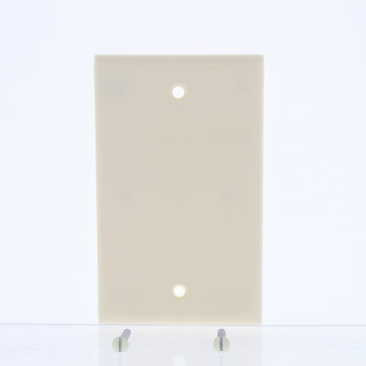 Leviton 1910 Almond Unbreakable Nylon Single Gang Standard Blank Wallplate Cover