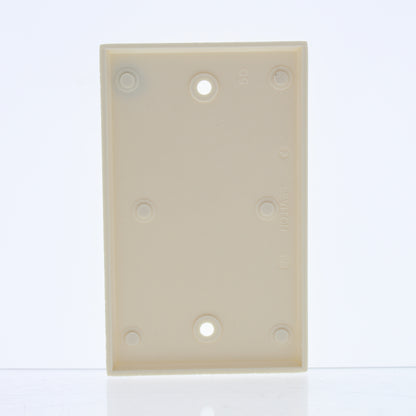 Leviton 1910 Almond Unbreakable Nylon Single Gang Standard Blank Wallplate Cover