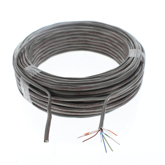 General Gray 100' Telephone Wire Category 3 4-Pair 24 AWG Gauge Type MPR/CMR