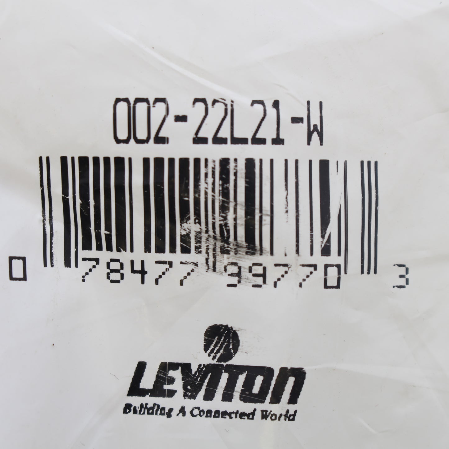 Leviton 22L21 Blue Cam-Type Male Connector Crimped 250-350mcm Latching Ball Nose