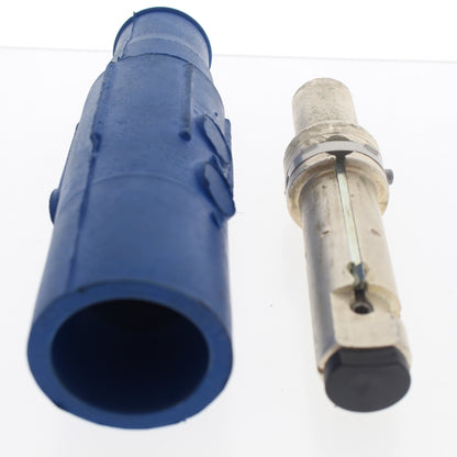 Leviton 22L21 Blue Cam-Type Male Connector Crimped 250-350mcm Latching Ball Nose