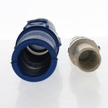 Leviton 22L21 Blue Cam-Type Male Connector Crimped 250-350mcm Latching Ball Nose