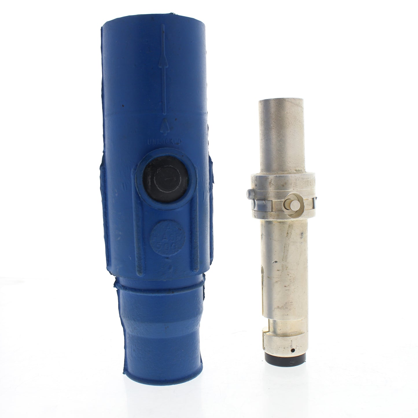 Leviton 22L21 Blue Cam-Type Male Connector Crimped 250-350mcm Latching Ball Nose