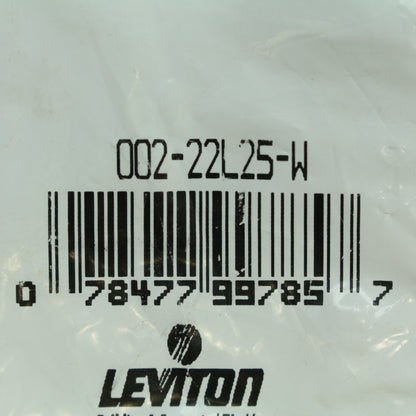 Leviton White 22L25-W 22 Series Female Latching Cam-Type Connector Plug 690A