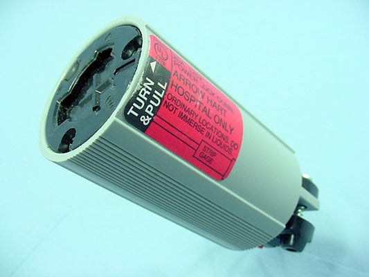 Leviton Hospital Power Interrupting Locking Connector Plug 20A 125V 23001-HG