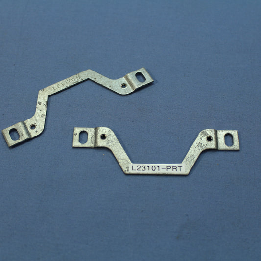 Leviton 23101-PRT Decora Dimmer Switch Mounting Fastening Metal Yoke Straps 2pcs