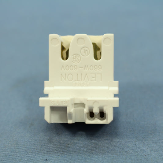 Leviton 23451-020 Panel Mount Fluorescent Lampholder Light Socket Medium Bi-Pin