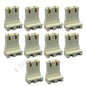 10 Leviton Fluorescent Lampholders T-8 T-12 Medium Bi-Pin Socket Shunted 23150