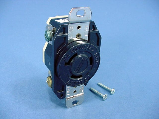 Leviton L9-20R Twist Locking Receptacle V0 Turn Outlet 20A 600V 2350-065 Boxed