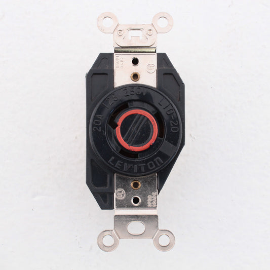 Leviton Turn Locking L10-20R Receptacle Twist Outlet 20A 125/250V 2360-065 Boxed