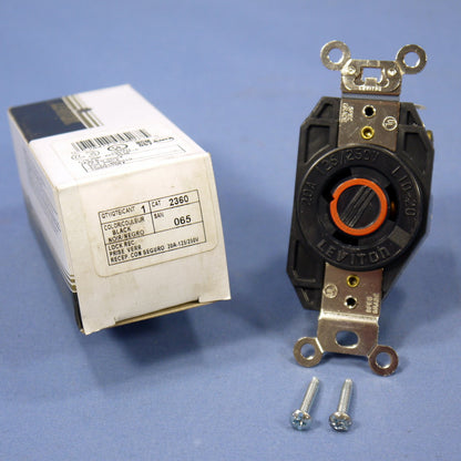 Leviton Turn Locking L10-20R Receptacle Twist Outlet 20A 125/250V 2360-065 Boxed