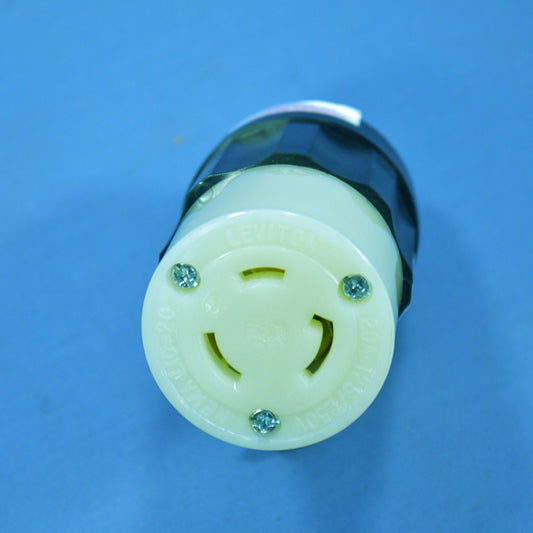 Leviton Nema L10-20R Locking Connector Plug Non-Grounding 20A 125/250V Bulk 2363