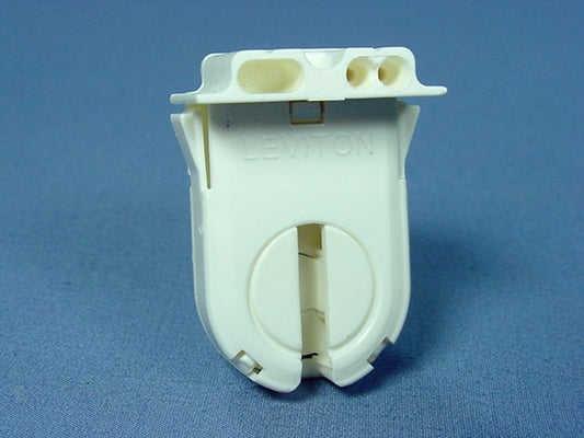 Leviton 23653-NP Fluorescent Lamp Holder Light Socket T12 T8 Bi-Pin Shunted Bulk