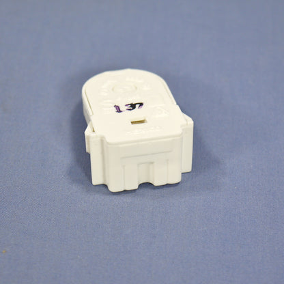 Leviton Fluorescent Lampholder Light Socket T12 T8 Bi-Pin Shunted 23653-WNP