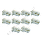 10 Leviton Fluorescent Lamp Holder Light Sockets T12 T8 Bi-Pin Shunted 23653-WWP