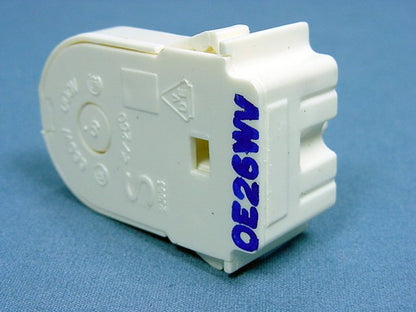 Leviton 23653-WWP Shunted Bi-Pin Fluorescent Lamp Holder Light Socket T12 T8