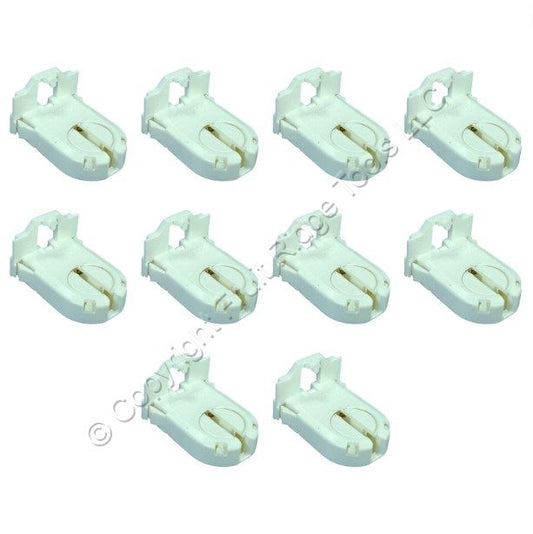 10 Leviton T-8 T-12 Fluorescent Light Socket Lamp Holders .91" 660W 600V 23661