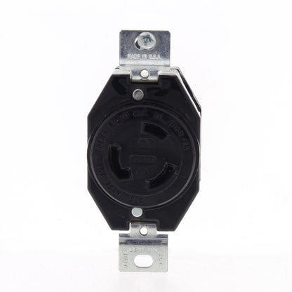 Leviton 2370-061 L11-20R Turn Twist Locking Receptacle Outlet 20A 250V 3Ø Bulk