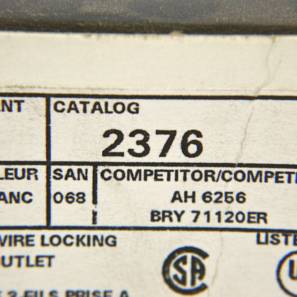 Leviton L11-20 Locking Flanged Outlet Receptacle L11-20R 20A 250V 3� 2376