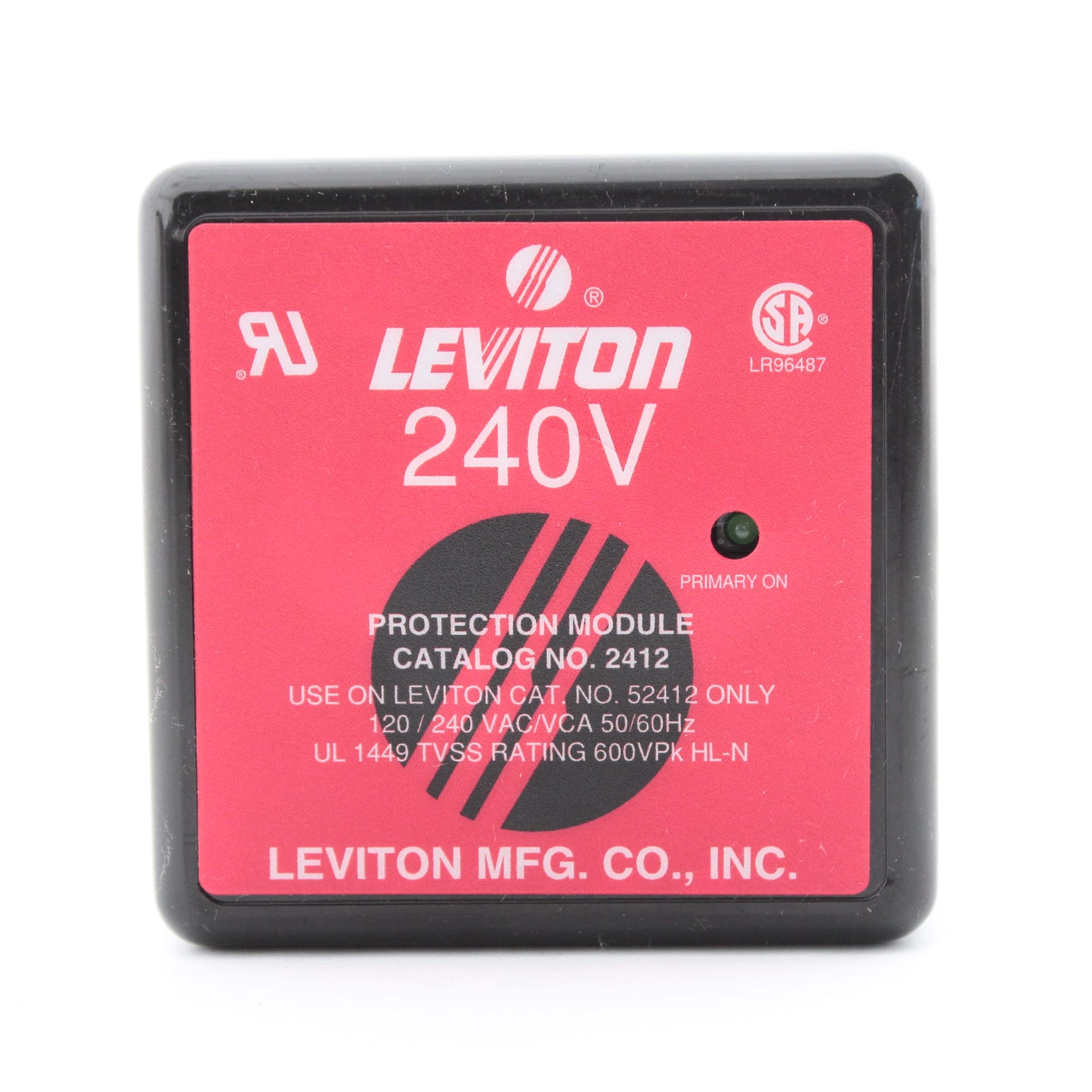 Leviton 2412 Surge Replacement Module 240VAC 50/60Hz for Surge Panel 52412-DS3