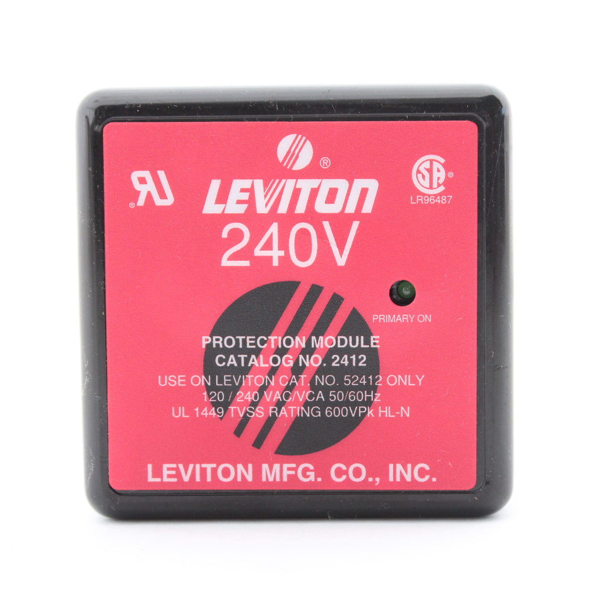 Leviton 2412 Surge Replacement Module 240VAC 50/60Hz for Surge Panel 52412-DS3