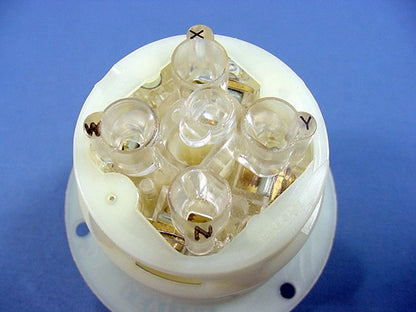 Leviton Twist Turn Locking Flanged Inlet Plug L19-20P 20A 277/480V 3�Y Bulk 2455