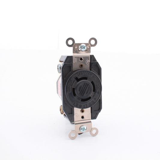Leviton 2460-061 L20-20R Locking Receptacle Twist Outlet 20A 347/600V 3�Y Bulk