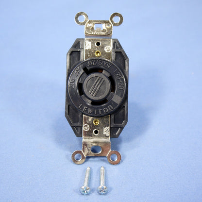 10 Leviton Locking V0 Outlet Receptacles Nema L20-20R 20A 347/600V 3�Y 2460-065