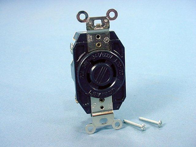 Leviton L20-20R Twist Locking Receptacle Outlet 20A 347/600V 3�Y 2460-065 Boxed