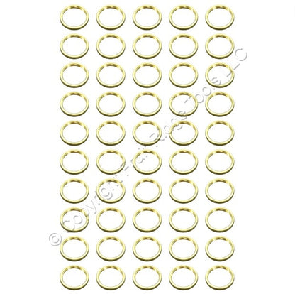 50 Leviton Knurled Brass Nut 13/16-20 Threads for Candelabra Lampholders 25297