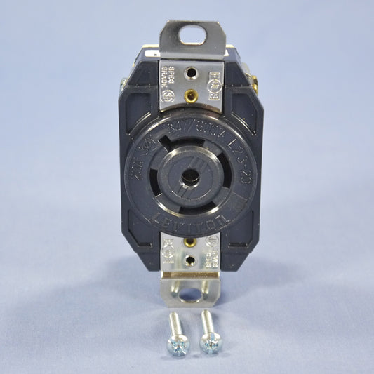 Leviton Turn Locking Receptacle Outlet Nema L23-20R 20A 347/600V 3�Y 2530-065