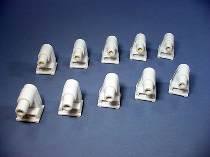 10 SlimLine Fluorescent Lamp Holders Light Socket T8 T12 Plunger-End Fa8 Base