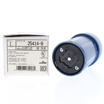 Leviton 25414-B Blue Connector Power Interrupting Device 30A 600VAC 20A 250VDC
