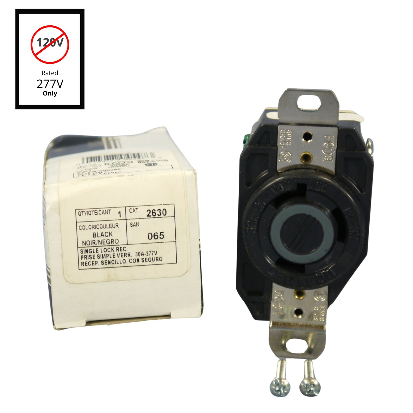 Style Leviton L7-30 Locking Receptacle Twist Lock Outlet 30A 277V 2630 Boxed