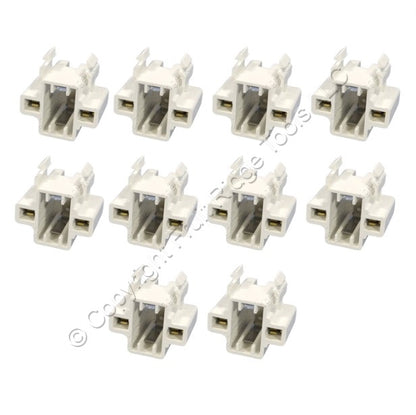 Leviton 26719 Compact Fluorescent Lamp Holders CFL Light Socket Snap-In 10pk